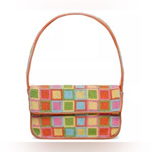 Staud beaded Tommy multi mosaic bag